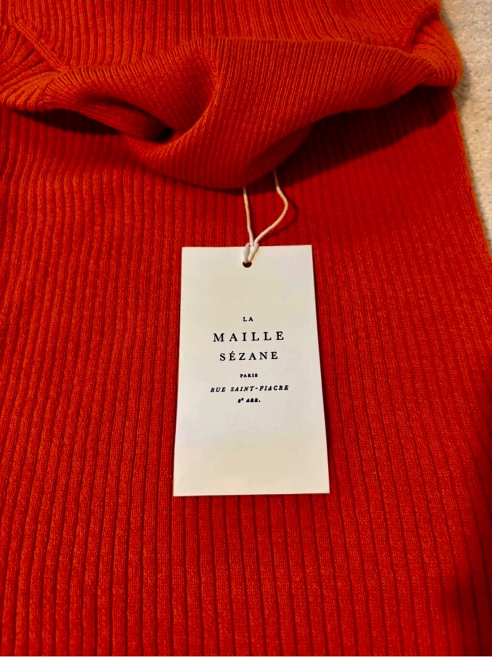 Sézane Yohan Jumper in Burnt Orange